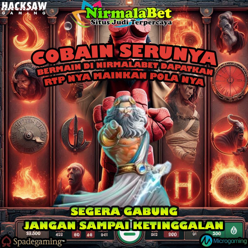 NIRMALABET Slot Casino Winrate Pasti Menang